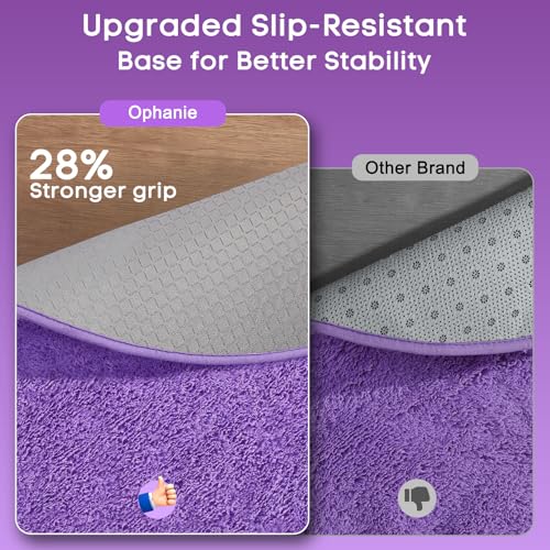 image for Ophanie Round Rugs 5Ft Purple Circle Area Rug, Cute Room Decor for Tee