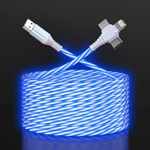 ���C�g�A�b�v �}���` 3-in-1 ����� LED �u���[�W���O���C�g�j���O/�^�C�vC/�}�C�N��USB �ԗp����[�d�P�[�u�� iPhone�p RGB�O���[�R�[�h Apple iPhone 15/14/13/12/11 Pro Max/XR/SE�AiPad/