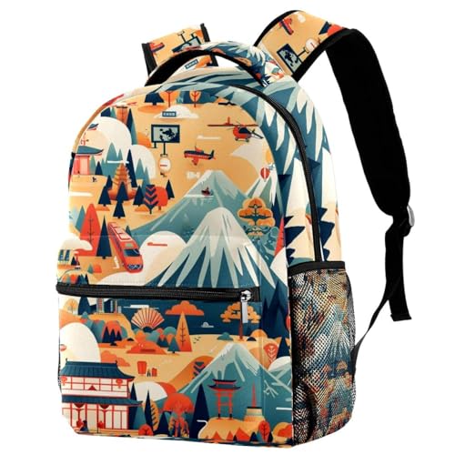 Sac à dos de voyage pour filles et garçons avec poche gourde latérale