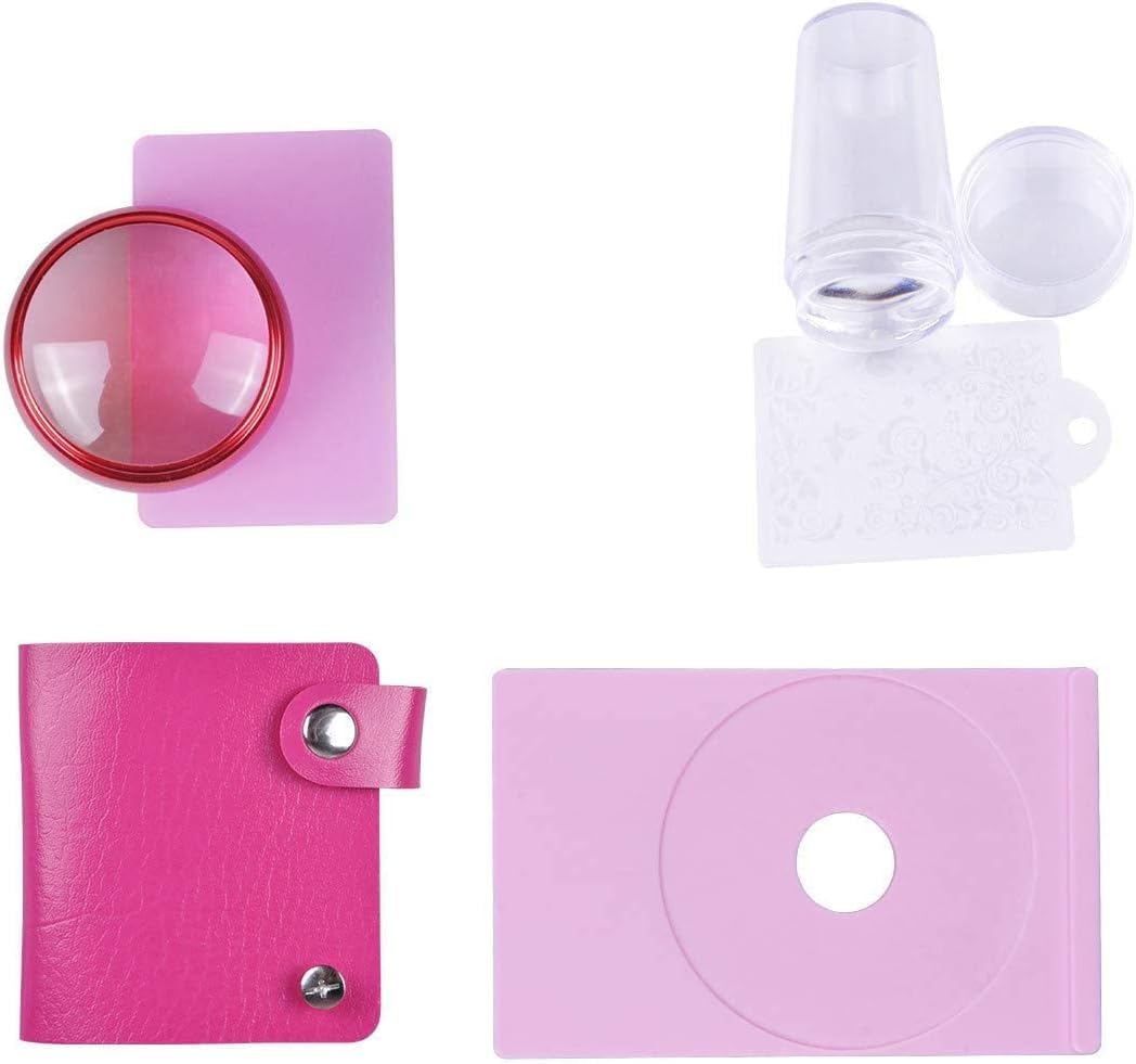 Biutee Nail Art Stamping 30 Placas con Sello y Rascador, Estampacion Uñas
