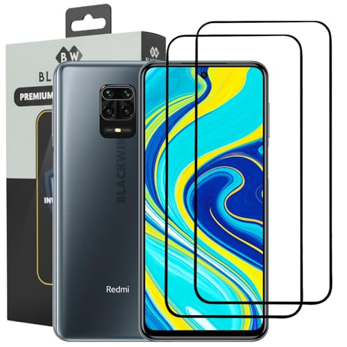 Image of Blackwik Tempered Glass for Redmi Note 9 Pro /Redmi Note 9 Pro Max /Poco F3 GT /Poco X2 /Poco M2 Pro /Redmi K30 with Edge-To-Edge Coverage | Easy Installation Kit (Black) (Pack Of 2)