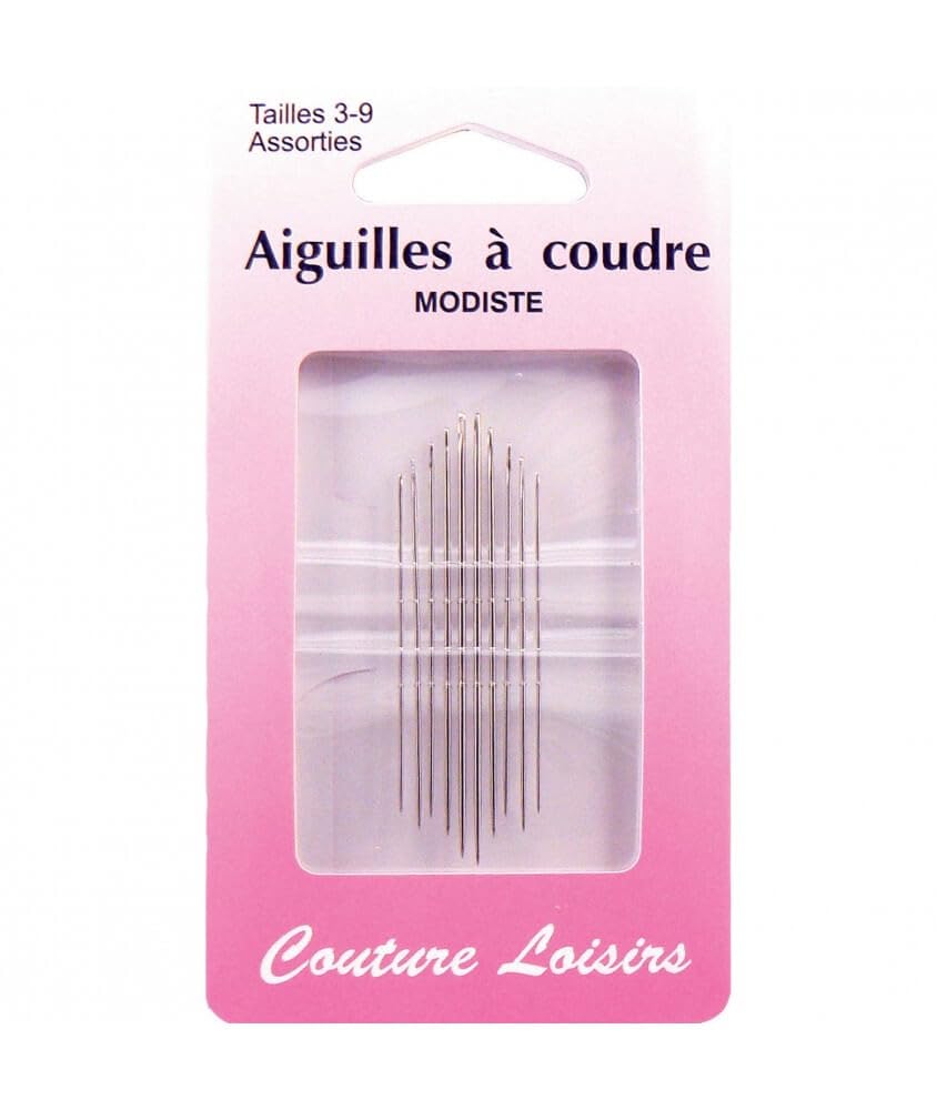 Hemline H207.39 | Straw/Milliner Hand Sewing Needles | Sizes 3 - 9 | Pack Of 10