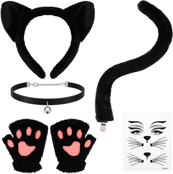5Pcs Cat Costume for Women-Furry Cats Costume Accessories