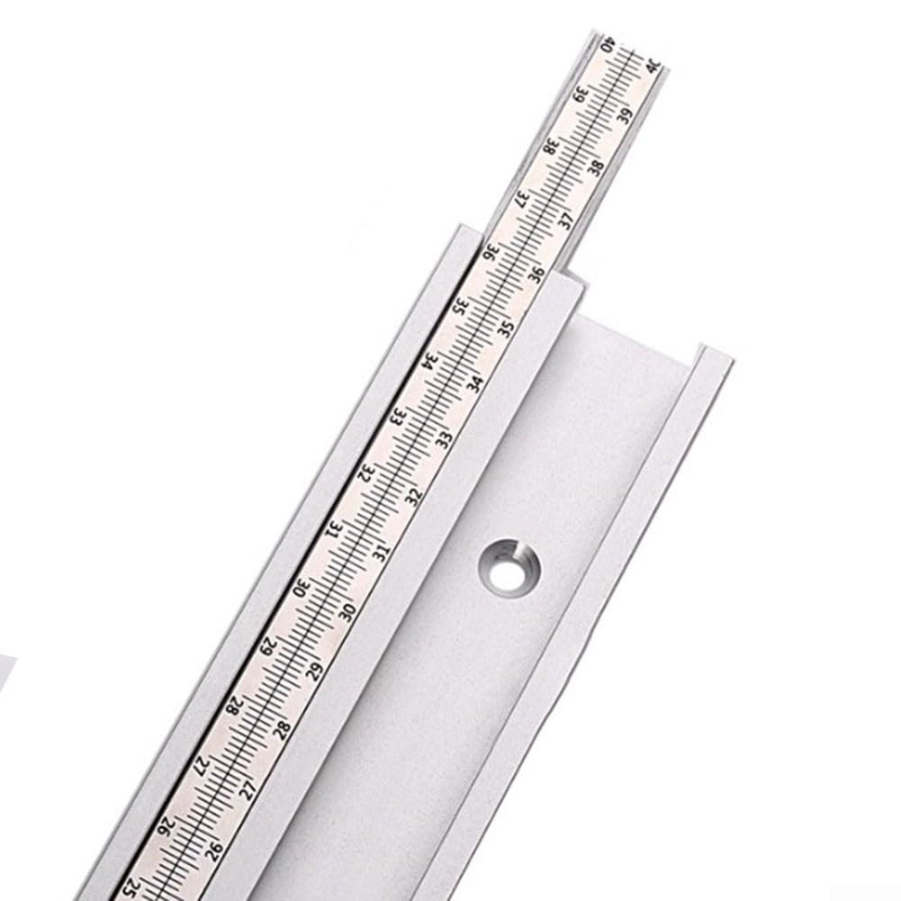Binario a T con scanalatura a T a 45, binario a T in lega di alluminio 45 con scanalatura a T, binario a T per da banco router (60 cm)