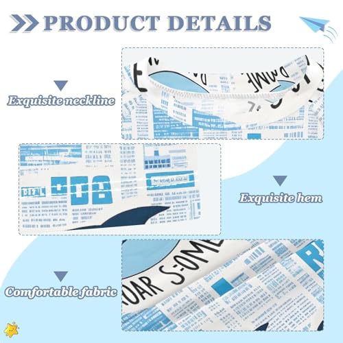 ALAZA Kids Rash Guard Girls Boys Toddler Swim Shirts Short Sleeve Shark Newspaper UPF 50+ 3T3