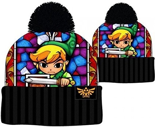 Legend of Zelda Stained Glass Look Knit Hat