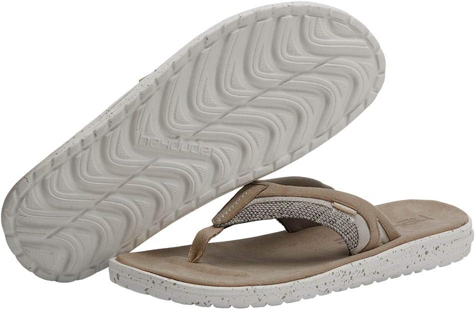 Hey Dude Men's Flinn Sandals Multiple Colors 12 Sox Beige
