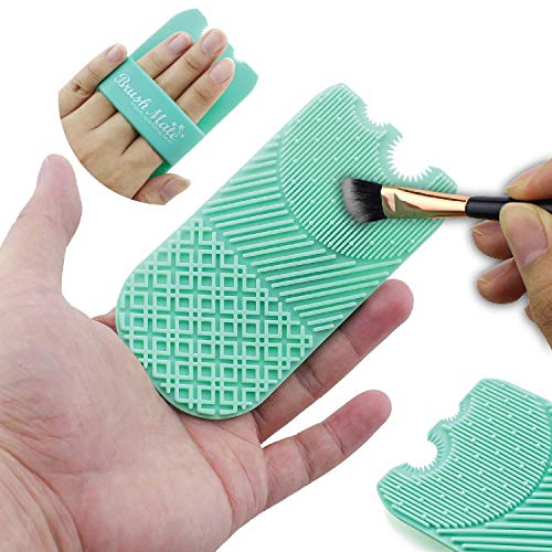 Makeup Brush Cleaning Mat, Makeup Brush Cleaner, Compact Makeup Brush Cleaning Mat, Cosmetic Brush Cleaner, Portable Makeup Brush Cleaner, Makeup Brush Scrubber,