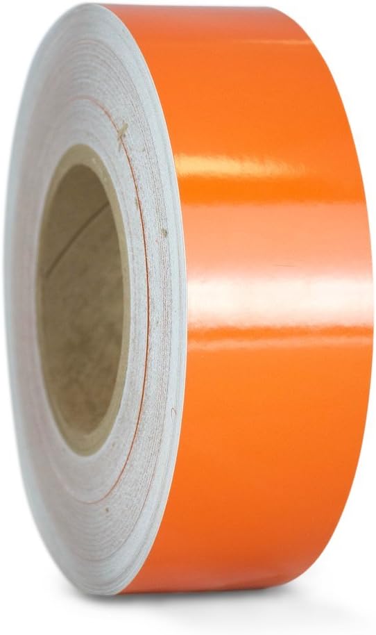 GGR Supplies T.R.U. REF-7 Orange Engineering Grade Reflective Tape: 4 in. Wide x 30 ft. Length