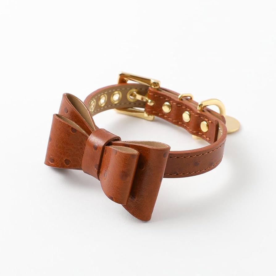 依頼者 モンシェリ 首輪 オーストレザーリボンカラー リード セット Amazon | moncheri モンシェリ 犬 首輪 オーストレザーリボン