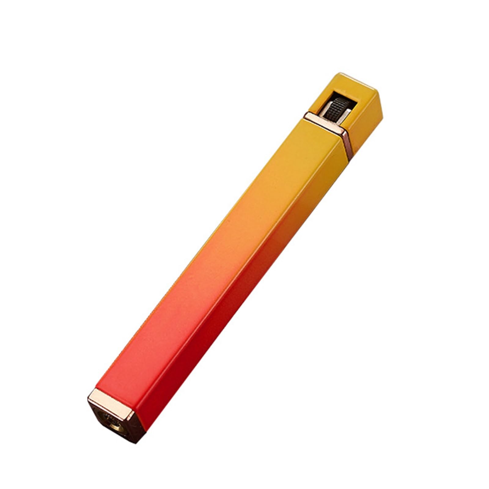 Briquet au butane portable et fin : petit allume-feu rechargeable pour femme.