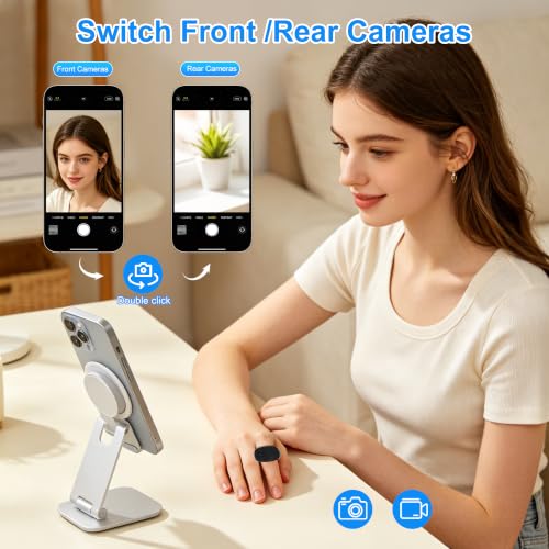 Ratón multifuncional con control remoto negro para control inalámbrico 3