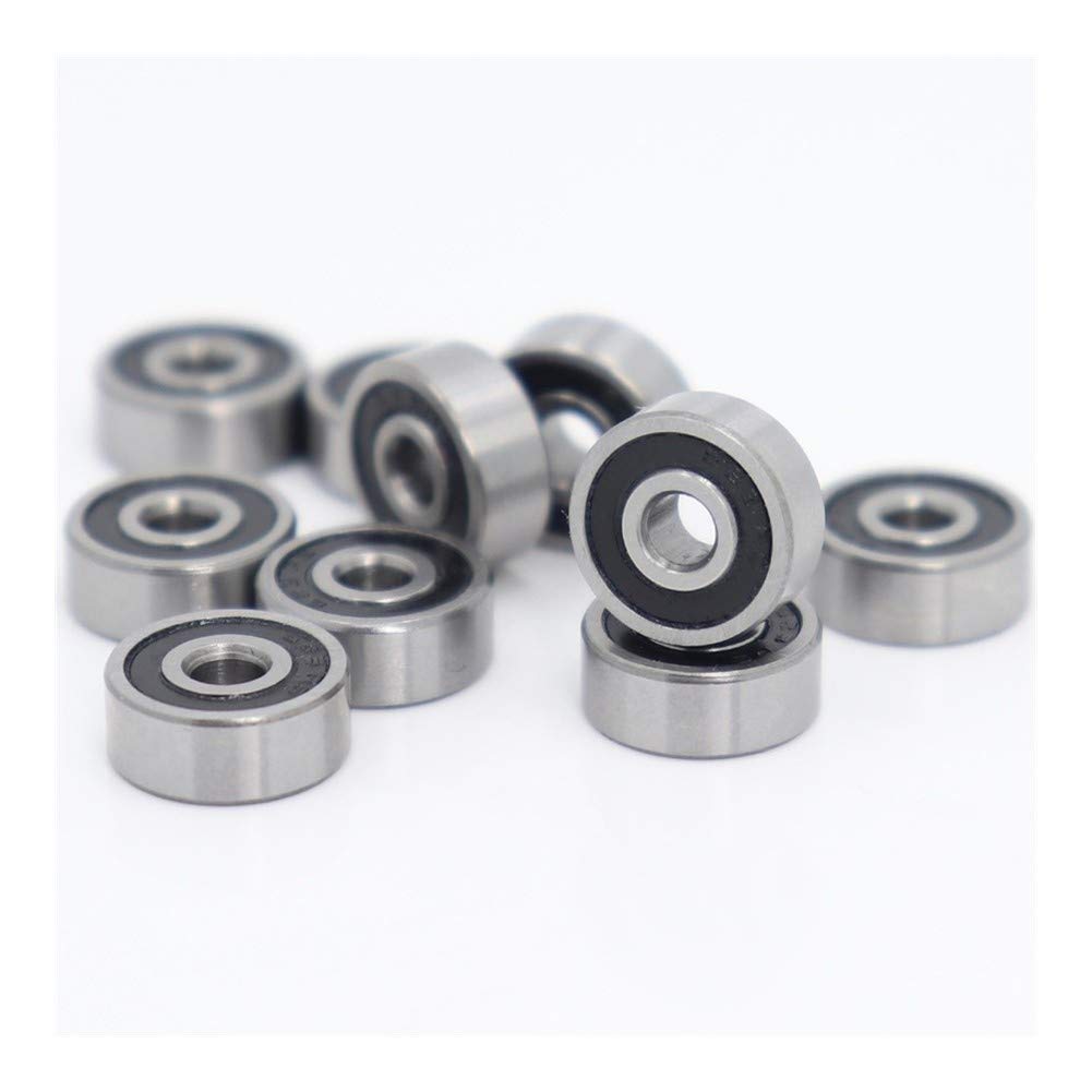JGNAYRKJQI 623RS 623-2RS Deep Groove Ball Bearing ABEC-1 3x10x4 mm Miniature Ball Bearings 623 RS 2RS Bearing