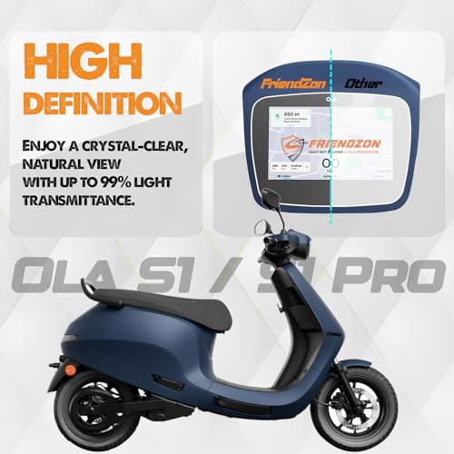 Image of Screen Guard for OLA S1 / S1 Pro / S1 Air EV Scooter | 7-Inch Digital Cluster Protector | Scratch Resistant | Anti-Fingerprint | [Not Tempered Glass]