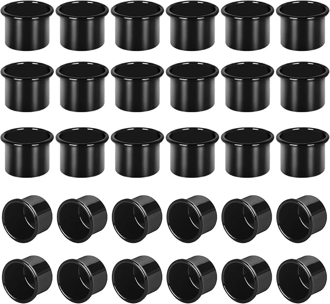 feyiubmen 30 Stück Kleine Stabkerzen Aluminium, Runden DIY Kerzentülle...