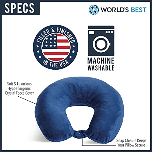 Wolf Essentials Adult Cozy Soft Microfiber Neck Pillow for Travel – Compact, Machine Washable - Perfect for Airplane, Car, or Home Use - Filled and Finished in The USA - Image 8