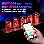 ClocTeck Wi‑Fi Sync Faux Nixie Clock