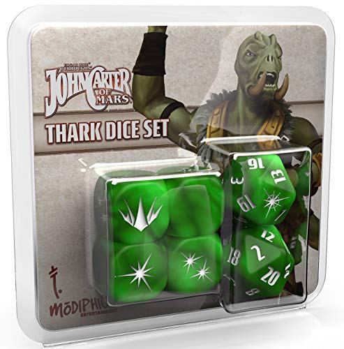 Modiphius Entertainment | John Carter of Mars: Thark Dice Set | Role Playing Game | English