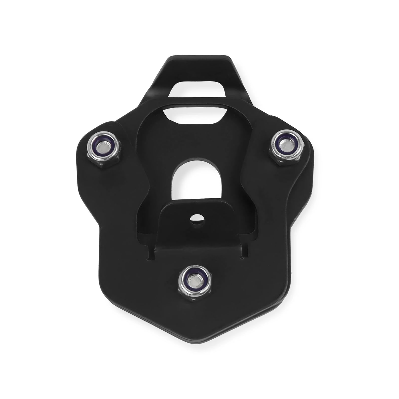Cavalletto per moto Estensione del cavalletto laterale piede cuscinetto di estensione per moto(Nero)
