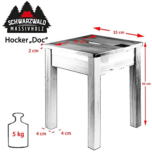 Schwarzwald Massivholz Sgabello Faggio