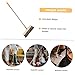OHPHCALL Wood Bristle Broom Heavy Duty Household Sweeper Long Handle Soft Bristle for Tile Surface Cleaning