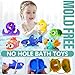 GZHFMUS No Hole Mold Free Baby Bath Toys for Kids Ages 1-3,Water Toys for Babies and Toddlers,Ocean Animal Bath Toys for Bathtub,Shower,Beach, Pool,Water Table,Boys Girls Gifts with Storage Bag