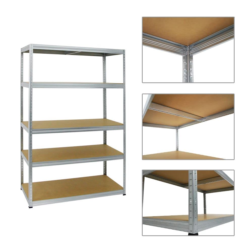 PROREGAL Mega Deal 3er-Set Schwerlastregale Big Elephant 180x120x60cm mit 5 Ebenen Fachlast 250kg Verzinkt