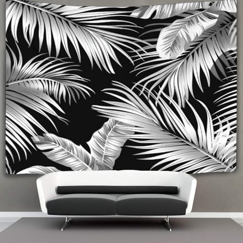Tapiz de pared 3D con estampado de hojas para transformar el ambiente de tu sala de estar 3