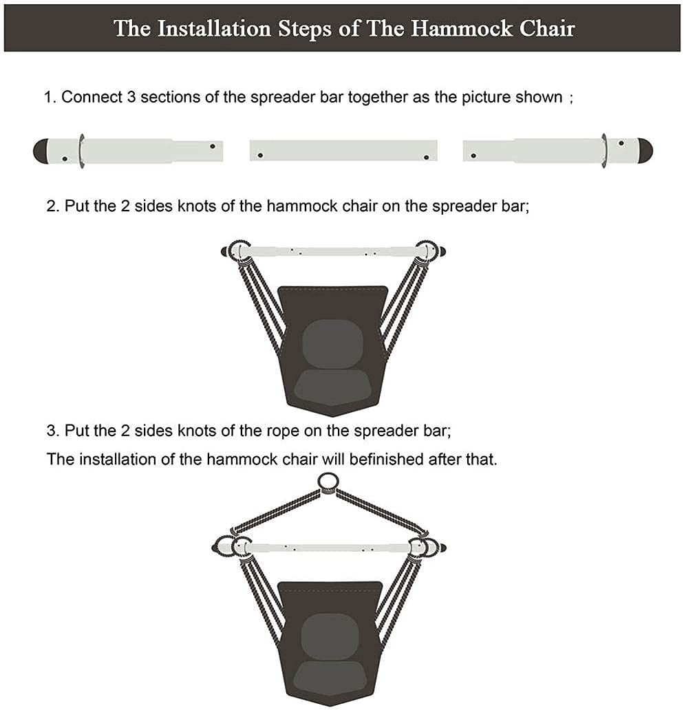 DYTWXG Silla Hamaca, Silla Columpio Silla Grande Silla Columpio Duradera Suave Y Cómoda Adecuada para Jardín Al Aire Libre Dormitorio Interior