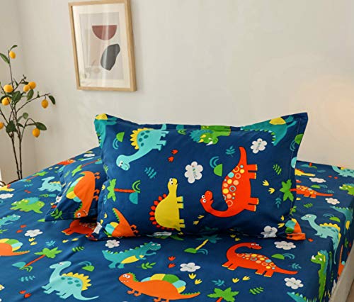 Drap Housse Cartoon Impression Antidérapants Housse De Matelas, Chickwin 100% Polyester Confortable Respirant Drap-Housse Poche Profonde 30cm - Résistant...