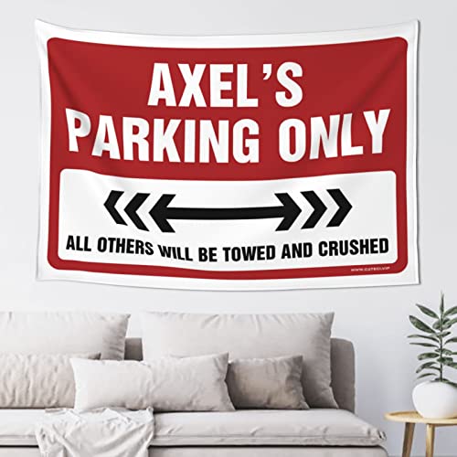 CakJuice Décoration de porte de chambre Axel'S Parking Only Tapisserie Décorations suspendues pour chambre à coucher Home Bar Decor (taille : 100 x 150 cm)