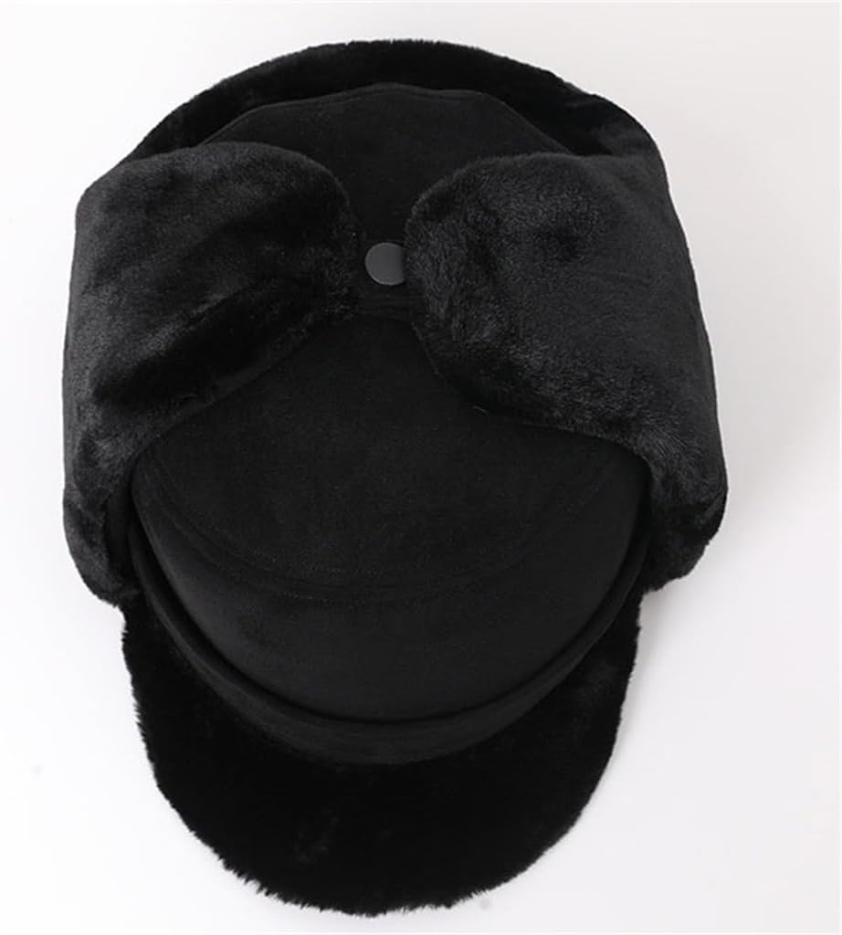 Warm Thunderbolt Hat Winter Outdoor Thickened Middle-Aged and Elderly Padded Ear Protection Cap