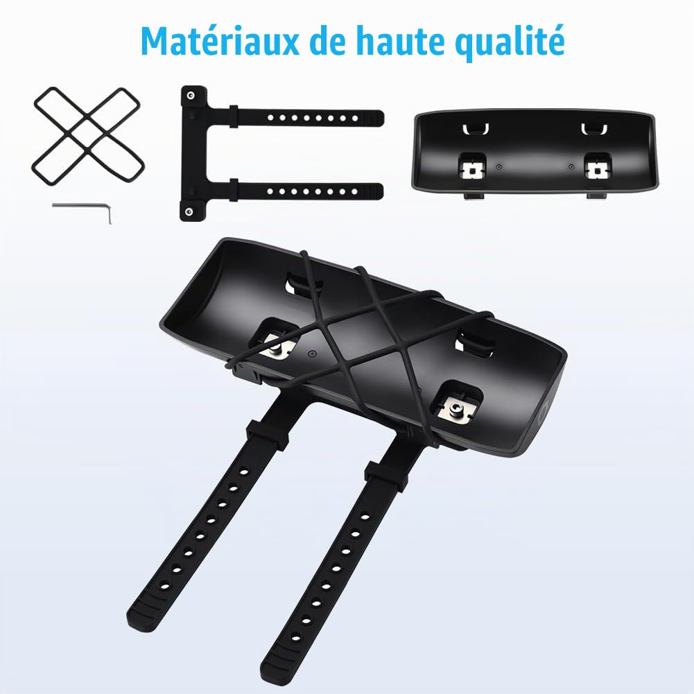 Support Portable pour Enceinte Bluetooth JBL Flip 7/6/5/4/3/Flip Essential 2/Essential — Fixation Universelle à Pince pour Guidon de vélo/Scooter, Chariot de Golf et Garde-Corps de Bateau