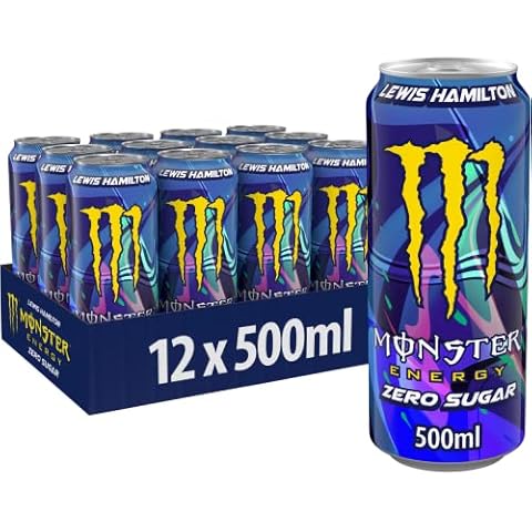 Monster Energy Lewis Hamilton Zero - koffeinhaltiger Energy Drink mit erfrischendem Pfirsich-Nektarinen Geschmack Cover