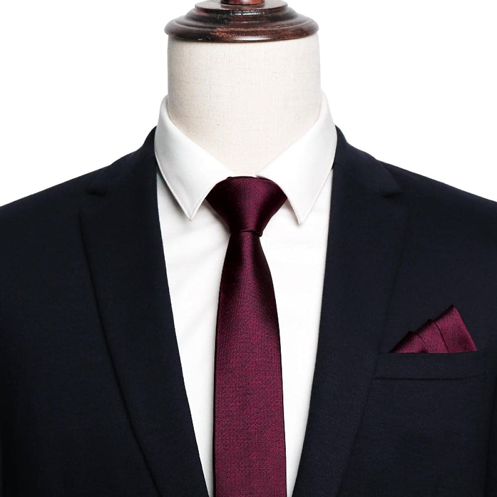 Pajarita Hombre Corbata Pajaritas Pre-Atada Lazo De Bodas Versión Coreana Masculina del Popular Líder De Novios Profesionales De Negocios Rojos-Corbata De Mano + Pajarita + Toalla De Bolsillo