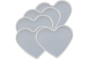Moldes de Silicona en Forma de Corazón para Resina