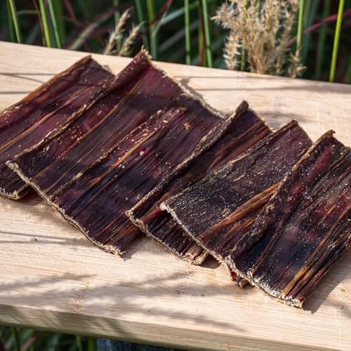 Fidelis - Rinderschlund getrocknet für Hunde 1000gr - Natursnack Leckerlis aus 100% natürlichen Rohstoffen - Hunde Leckerli für zwischendurch pflegt & stärkt das Gebiss - Ohne Konservierungsstoffe