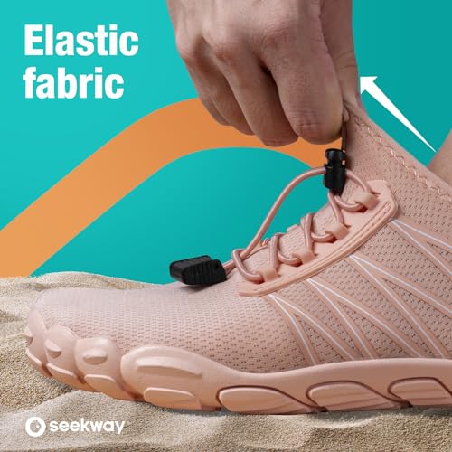 Image of SEEKWAY Mens Womens Water Shoes Quick-Dry Aqua Sock Barefoot Athletic Sports Shoes for Outdoor Beach Swim surf Walking Diving Boating Hiking Pool