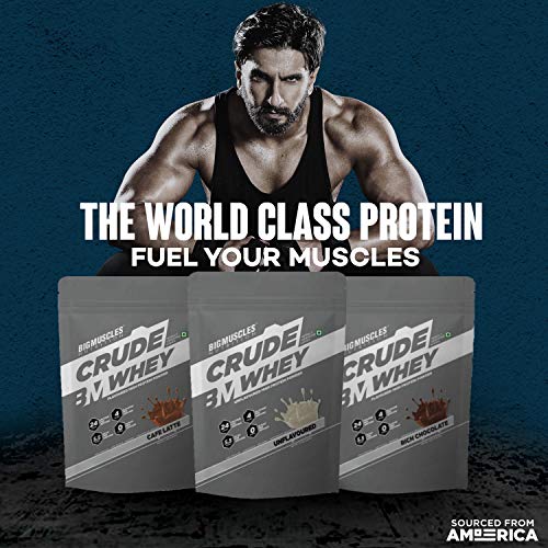 Image of Bigmuscles Nutrition Crude Whey 2kg & Bigmuscles Nutrition Glutamine Powder [ 30 Servings] 150 gm