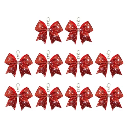 Lot de 10 porte-clés en forme de nœud en alliage léger pour poche et sac