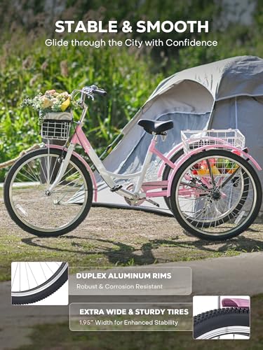 Image of VIRIBUS Adult Tricycle, Adult Electric Tricycle for Women