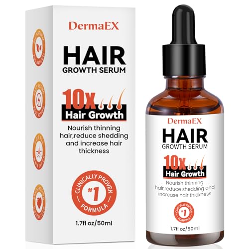 Biotin & Castor Oil & Rosemary Oil for Hair Growth, Hair Loss Treatment for Dry Damaged Hair and Growth, Hair Growth Serum for Thicker Longer & Stronger Hair, All Natural Vitamin Rich Treatment Biotin & Castor Oil & Rosemary Oil for Hair Growth, Hair Loss Treatment for Dry Damaged Hair and Growth, Hair Growth Serum for Thicker Longer & Stronger Hair, All Natural Vitamin Rich Treatment