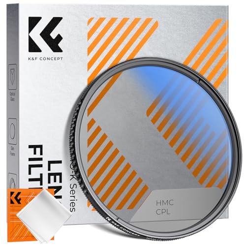 K&F CONCEPT Filter 72mm Zirkularer Polfilter Polarisationsfilter CPL für Reduzierung von Blendung und Reflexionen mit 18-Schicht-Nanobeschichtung (Nano-Klear)