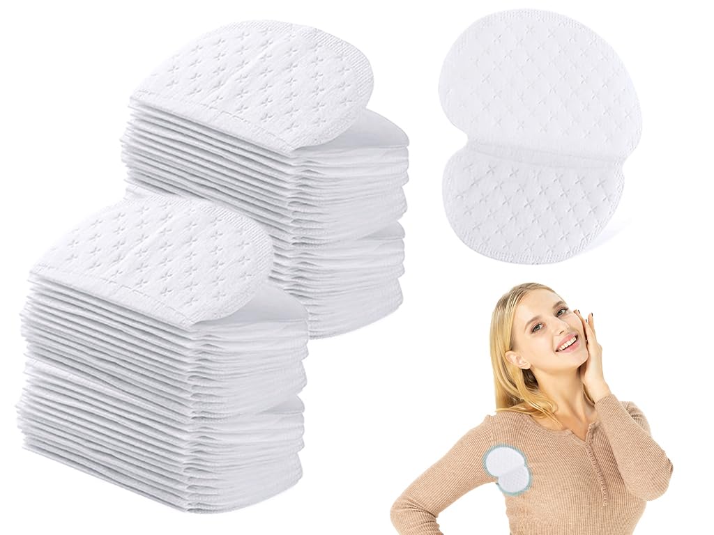Anlising Assorbenti Ascellari Antisudore, 150PCS Tampone Antitraspirante, Sudore Pad, Pastiglie Assorbi Sudore, Ascelle Assorbenti, Assorbi Sudore per Ascelle, Autoadesivi Ascellari, per Uomo e Donna