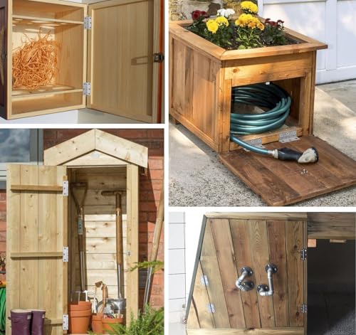 Edelstahl Tür Scharniere 75x50x1,2mm, Anstore 8 Stück Türangeln Scharniere Klappbar, Edelstahl Scharnier Klavierband, Türscharnier für Türen Fenster Schränke mit 60 Stück Schrauben 16x3,5mm