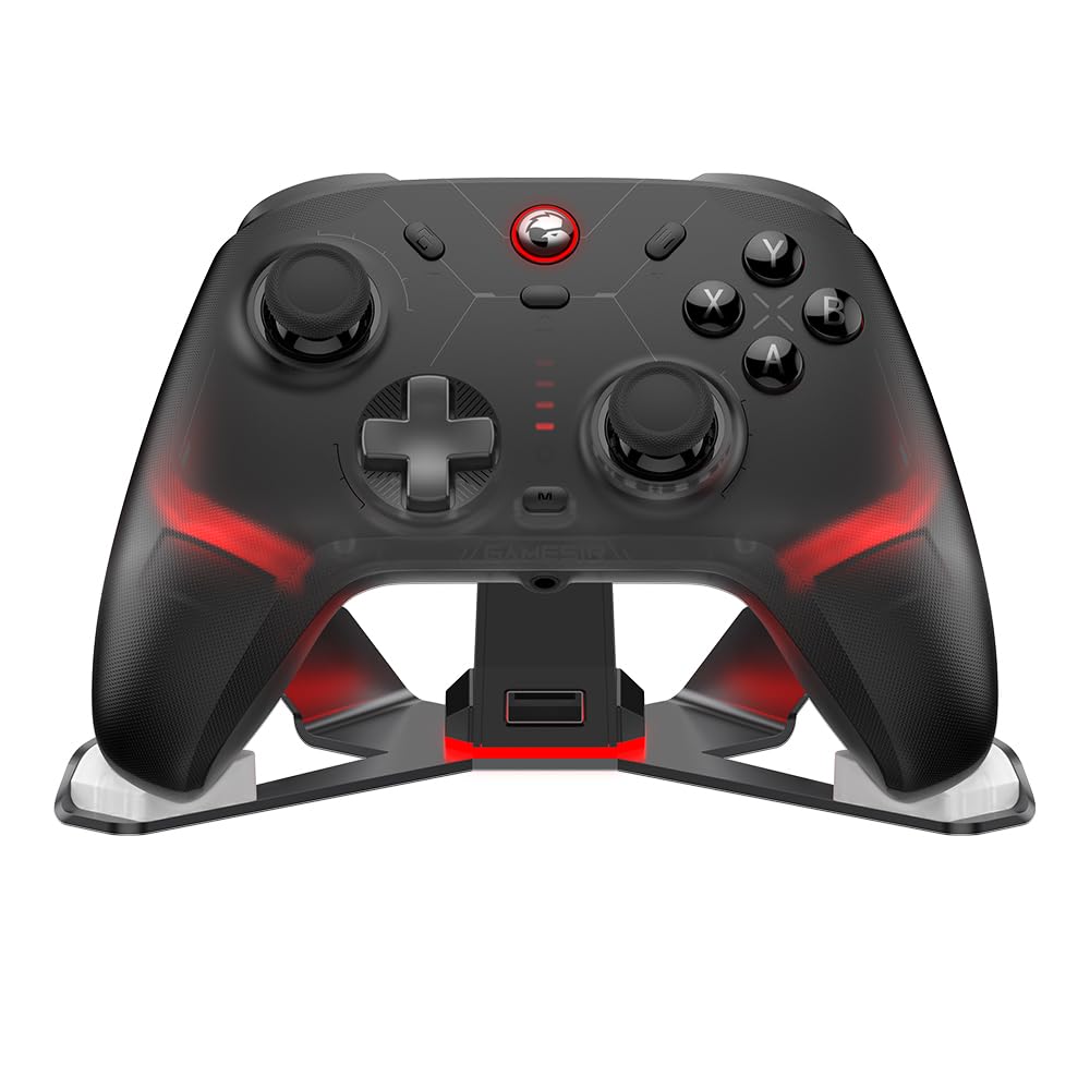 GameSir Cyclone 2 Wireless PC Controller — 1000Hz Polling Rate, TMR Joysticks, Hall Effect & Micro 2-in-1 Triggers, Gaming Controller for PC/Android/Switch/Switch 2 with Charging Dock (Black)