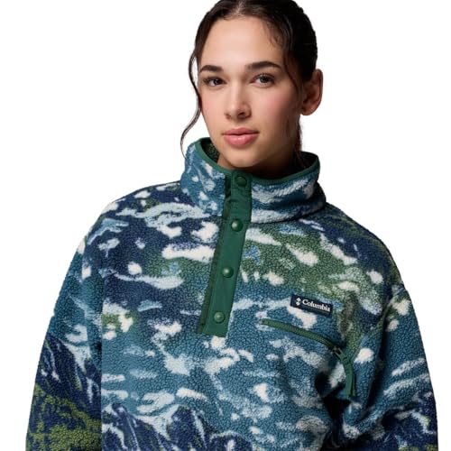 Columbia Women's Helvetia Ii Printed Cropped Half Snap4