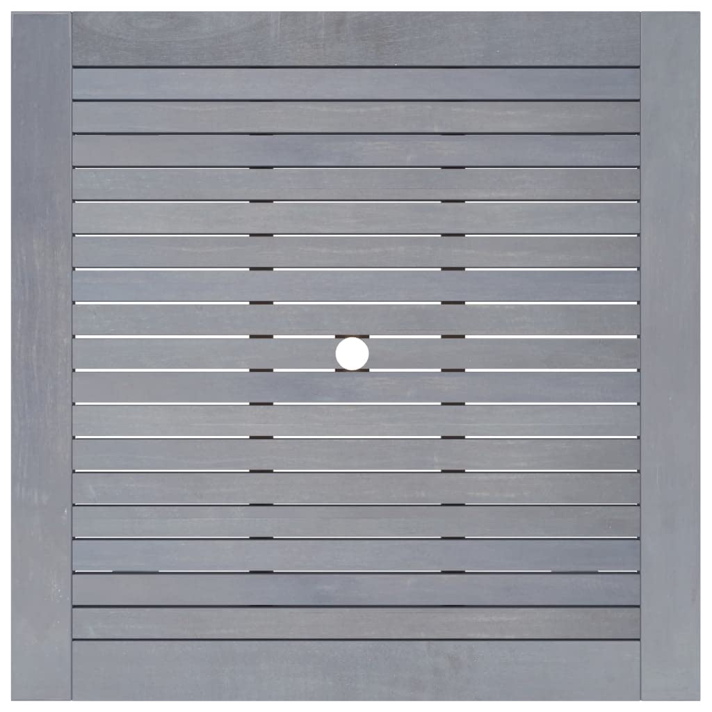 stół ogrodowy z litego drewna akacjowego, 88 x 88 x 74 cm, na taras i do patio, wytrzymały stół do jadalni o ponadczasowym wzornictwie i łatwej w pielęgnacji powierzchni, odporne na warunki