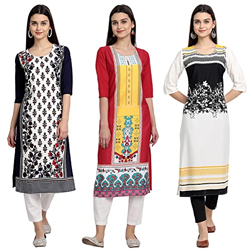 Image of Women's Crepe Straight Kurta