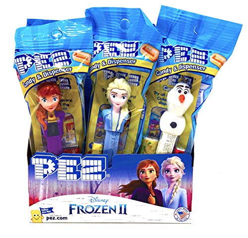 PEZ Frozen 2 Candy Dispensers Individually Wrapped PEZ Candy and Dispensers (12 Pack)